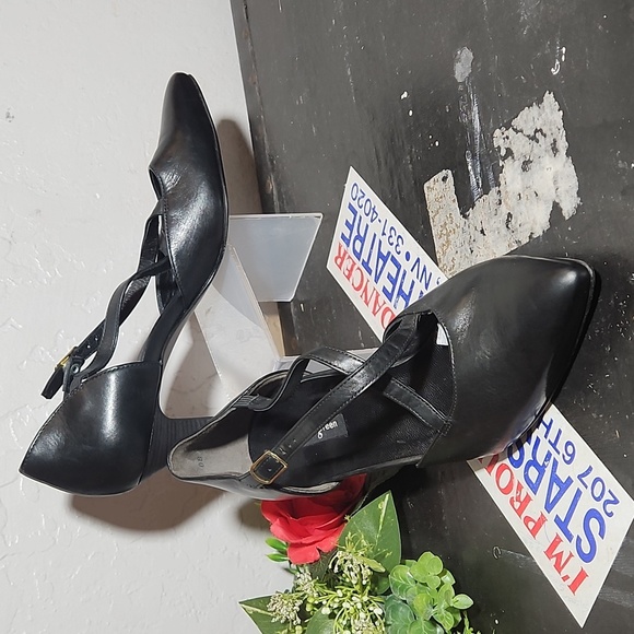 PAUL GREEN Leather Black Strappy Heels UK 5.5 US 8 - Picture 1 of 16